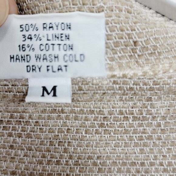 CP Shades Linen Blend Button Down Shirt - M - Picture 5 of 5